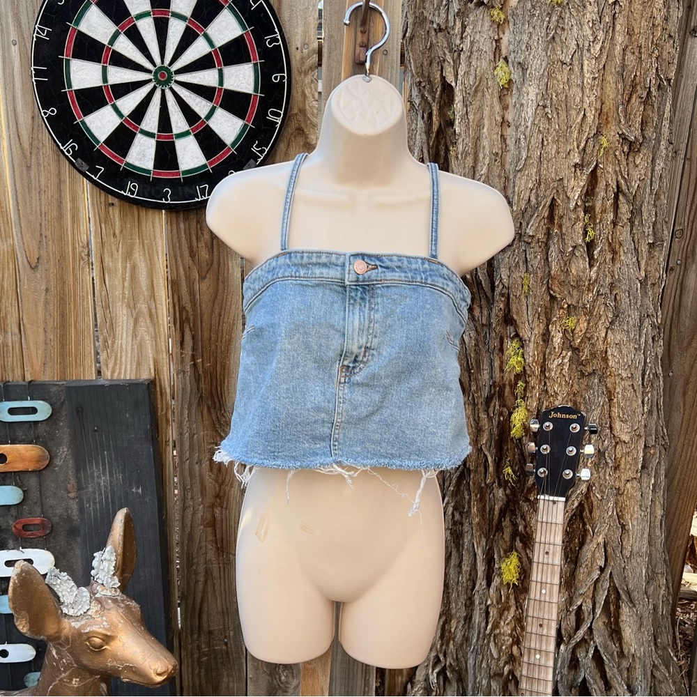 Wild Fable Blue Denim Top/Skirt 90’s